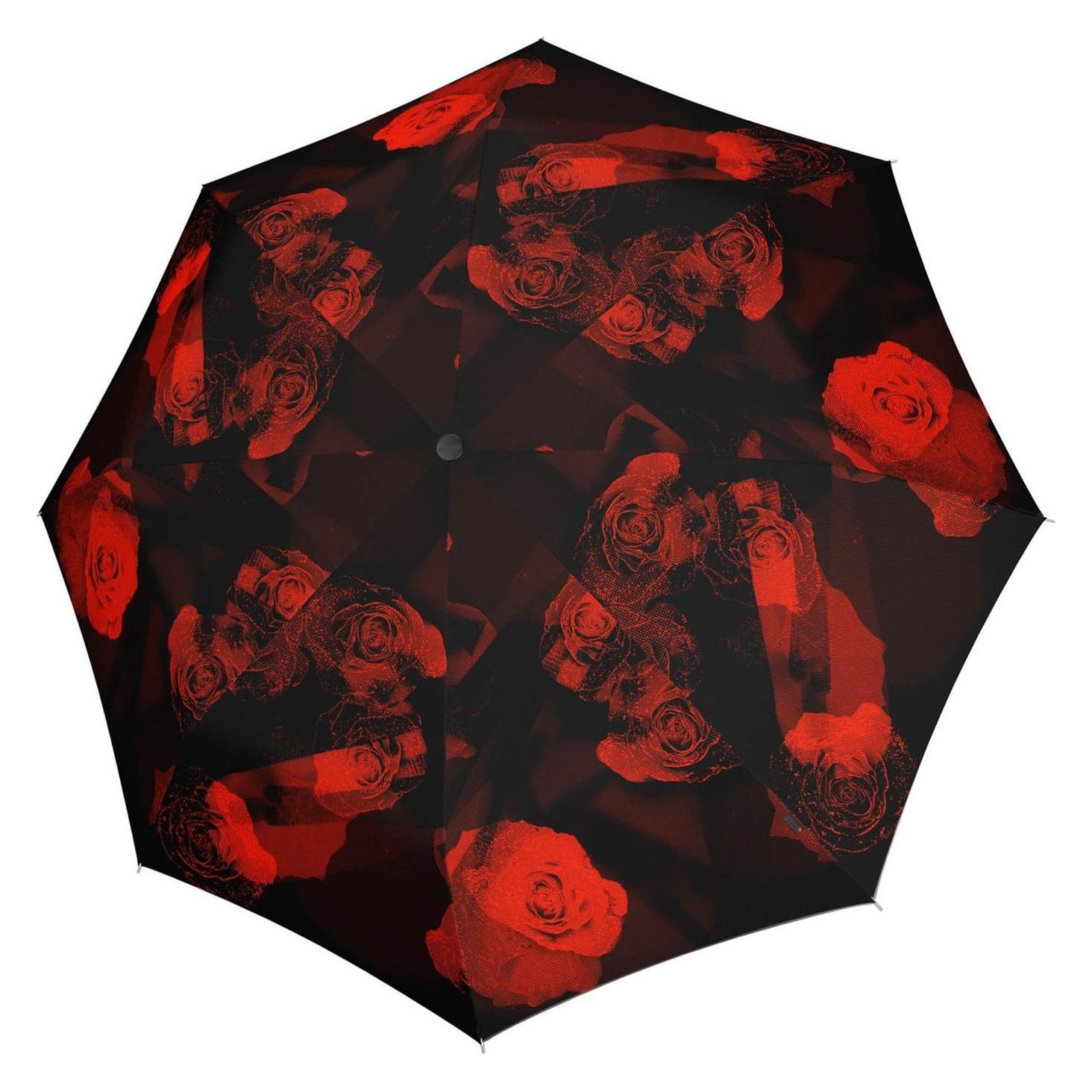Knirps, Unisex, Regenschirm, T.760 Long Automatic, Mehrfarbig, Schwarz
