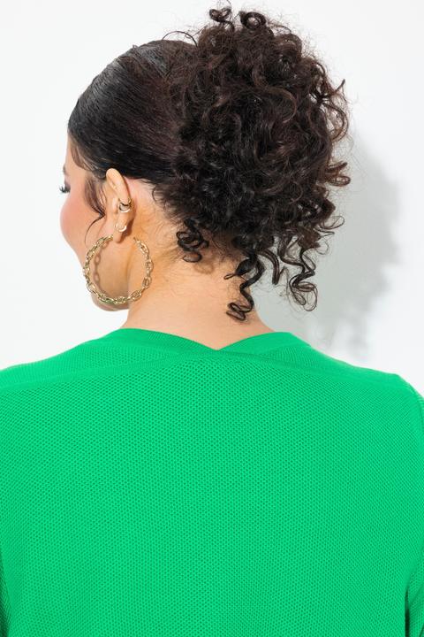 Image du produit Ulla Popken Cardigan coupe ouverte et évasée, encolure en V et manches 3/4 (46, 48)