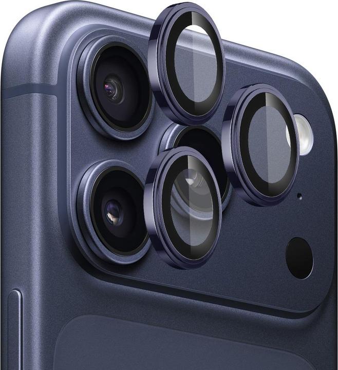 Image du produit Lito - S+ Camera Glass Protector - iPhone 17 Pro / iPhone 17 Pro Max - Navy Blue (Apple iPhone 17 Pro, Apple iPhone 17 Pro Max)