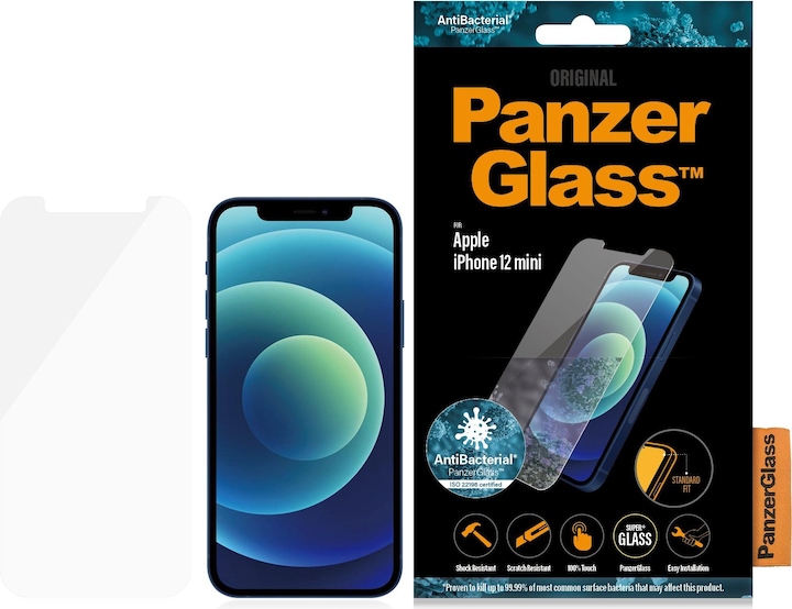 PanzerGlass Screen Protector (1 Stück, Apple iPhone 12 mini)