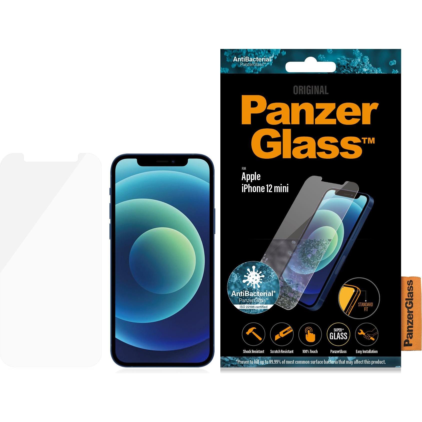 Thumbnail - PanzerGlass Screen Protector (1 Stück, Apple iPhone 12 mini), Smartphone Schutzfolie, Transparent