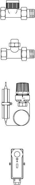 Produktbild Oventrop OV Fussboden-Regel-Set Set 1-85 m2, mit Bypassventil