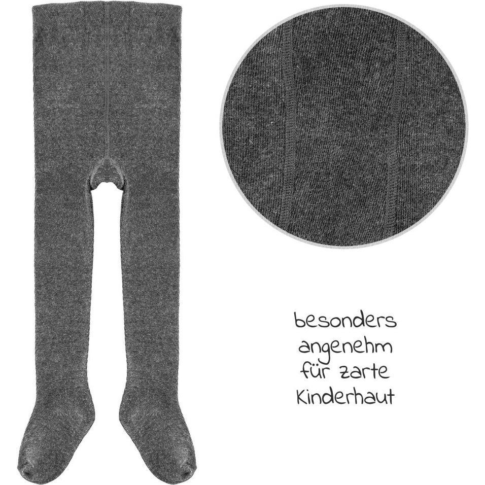 Thumbnail - La Loona, Strümpfe, LaLoona Baby-Strumpfhosen Strumpfhose 2er Pack - Dunkelgrau -, Grau, (62/68)