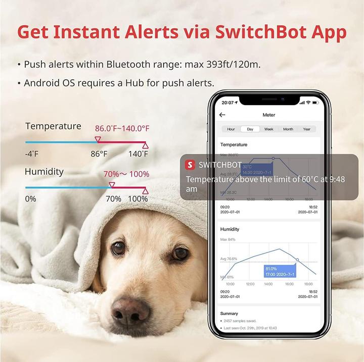 Actual product image SwitchBot Thermometer Hygrometer