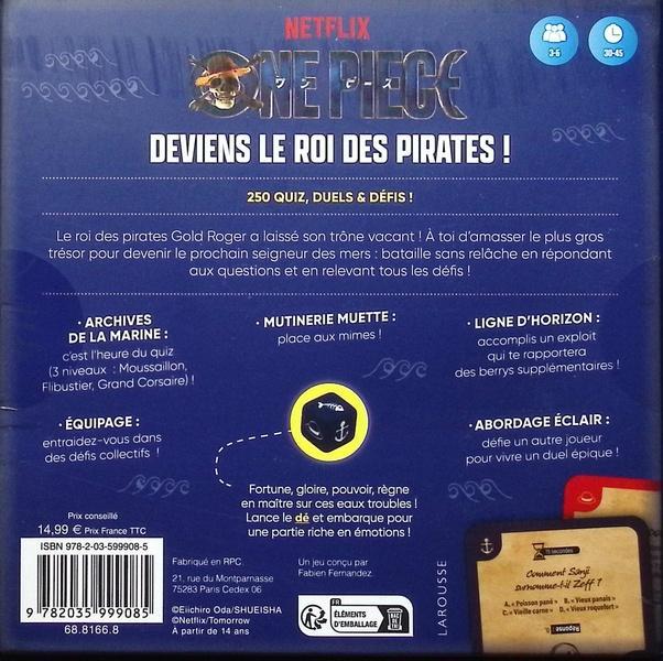 Nährwerte und Zutaten NoName ONE PIECE - Quiz, défis et duels de la série Netflix (Französisch)