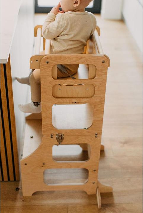 Image du produit Duck Woodworks klappbarer Lernturm und Hochstuhl