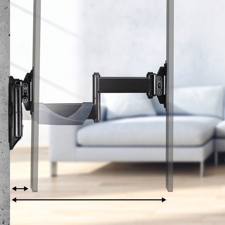 Produktbild Hama TV-Wandhalterung, schwenkbar, neigbar, ausziehbar, 66 cm (26") bis 25 kg (Wand, 25.98", 25 kg)