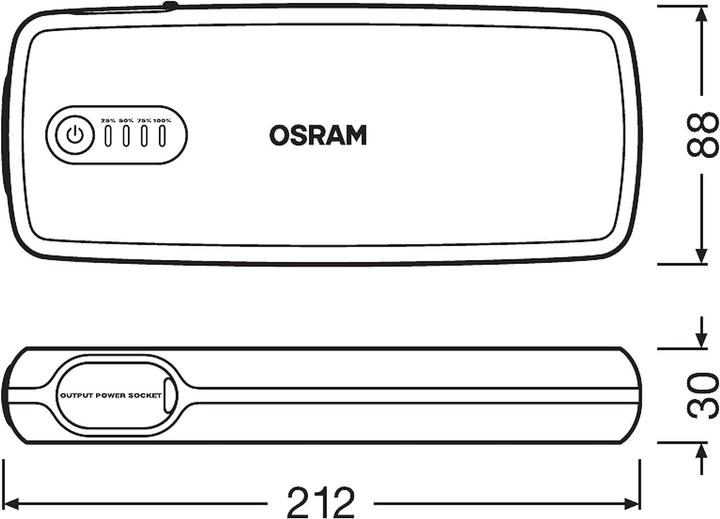 Actual product image Osram BatteryStart 400 (2000 A, 16800 mAh)