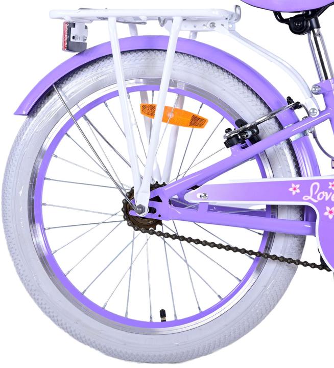 Actual product image Volare Lovely Kinderfiets - Meisjes - 20 inch - Paars - Twee handremmen (20")