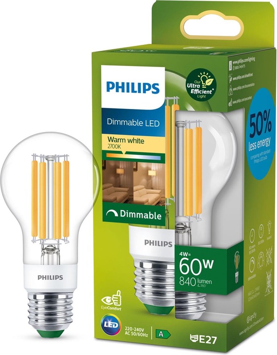 Produktbild Philips Classic (E27, 4 W, 840 lm, 1 x, A)