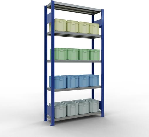 Actual product image Schulte Lagertechnik MULTIplus250 basic racking system with length ledgers