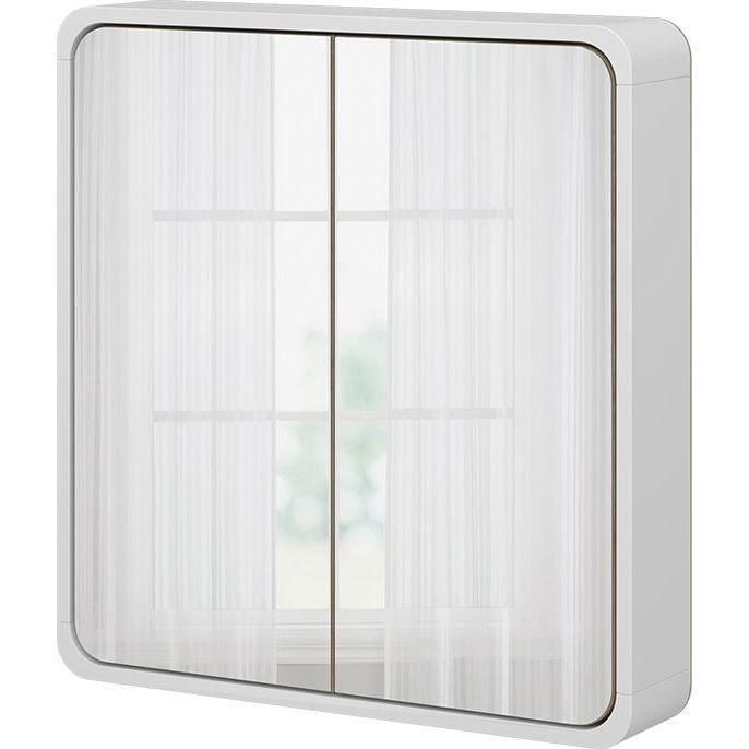 Vichy, Spiegelschrank, Badspiegelschrank Arla, Weiss/Eiche, 60 x 60 cm (60 x 60 x 12 cm)