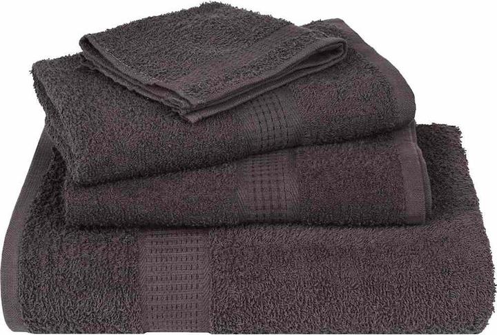 Image du produit vidaXL Serviettes de douche 2 pcs. Anthracite 70x140 cm 360 g/m² 100% coton Serviette de bain (70 x 140 cm)