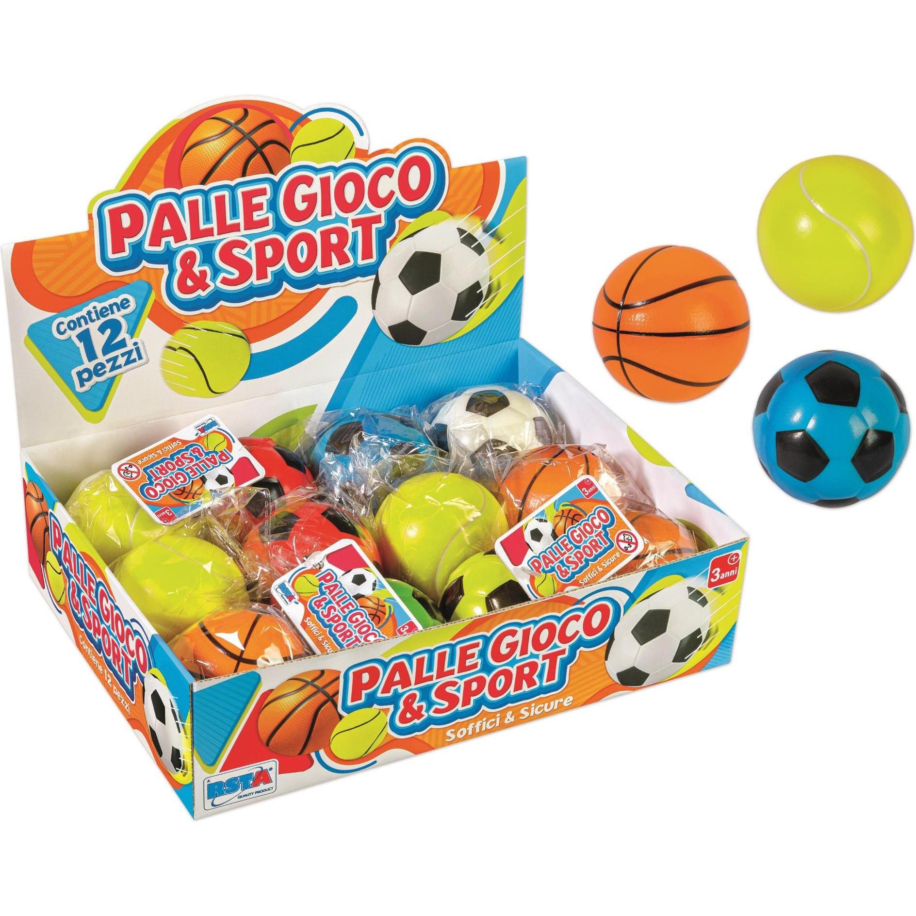 Thumbnail - Rs Toys PALLE 6,3 CM GIOCO & SPORT IN DISPLAY 12 PZ