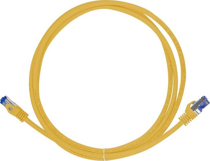 Image du produit LogiLink Câble de raccordement Ultraflex, Cat.6A, S/FTP, 1.5 m, jaune avecCat.7 raw cable, extra flexible & (S/FTP, CAT6a, 1.50 m)