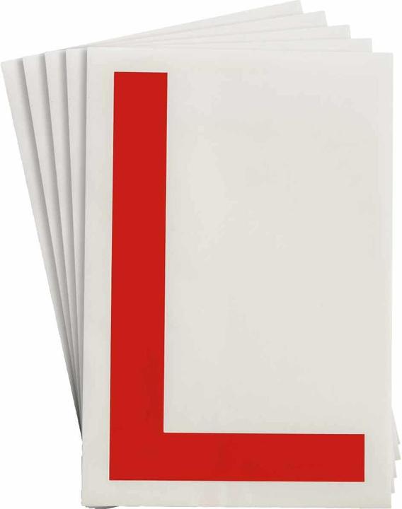 Immagine prodotto Brady Etichette ToughStripe con numeri e lettere, rosso