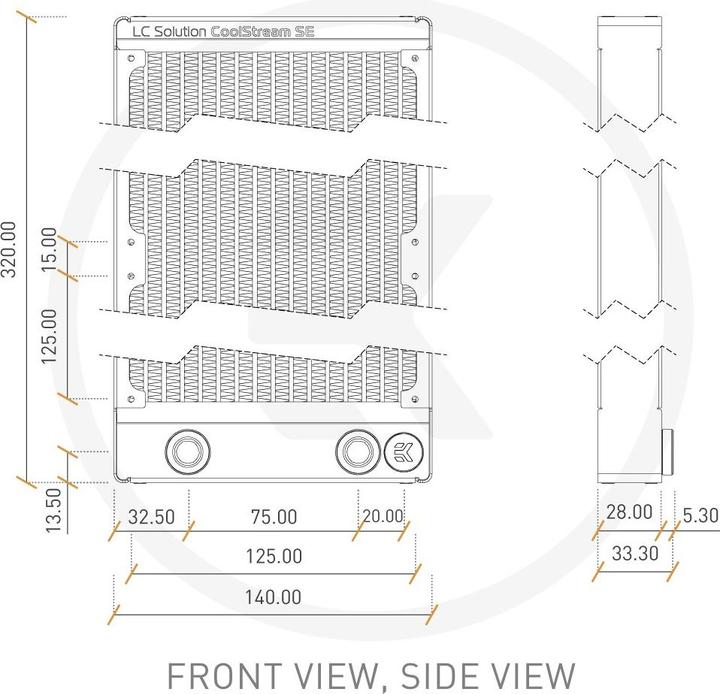 Immagine prodotto EKWB EK-CoolStream SE 280 (140 mm)