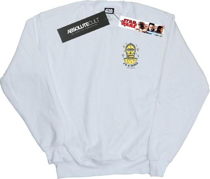 Star Wars C3PO I'm A Rebel Chest Print Sweatshirt (3XL)