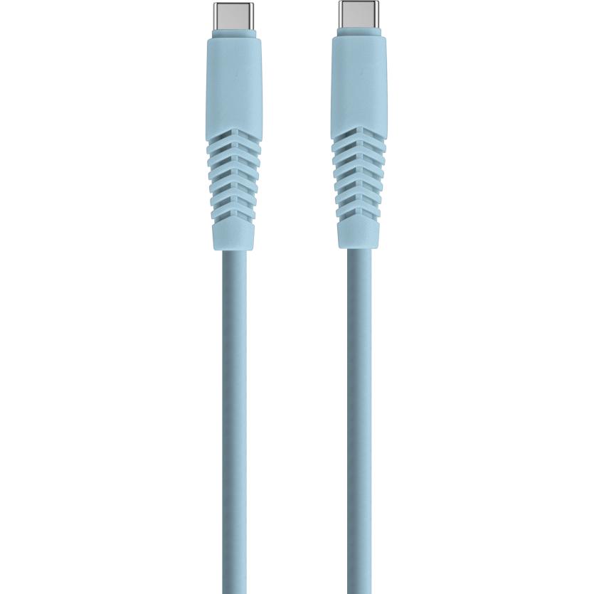 Setty Kabel USB-C - USB-C 1,5 m 2,1A KSC-C-1.523 niebieski (1.50 m), USB Kabel