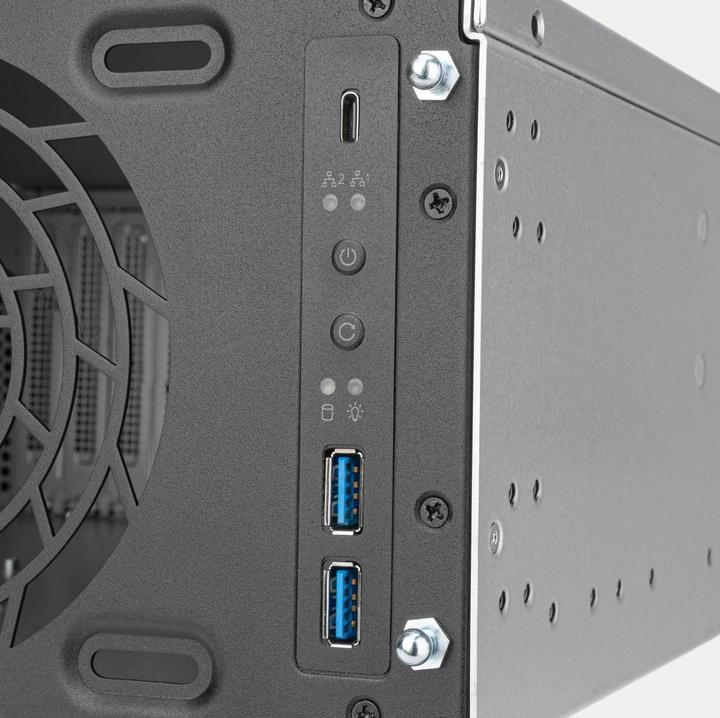 Produktbild Silverstone RM31 MINI Rackmount Server-Gehäuse, Rack (schwarz, 3 Höheneinheiten)