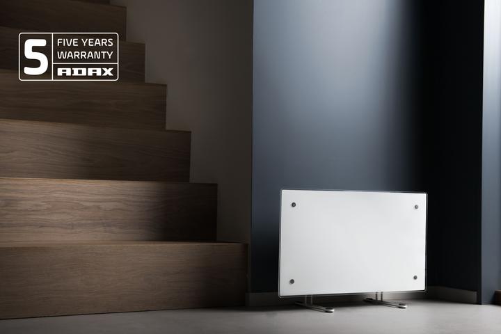 Produktbild Adax Glasheizfläche Clea H 12 KWT, 1200W 230V mit WiFi, weiss (1200 W)
