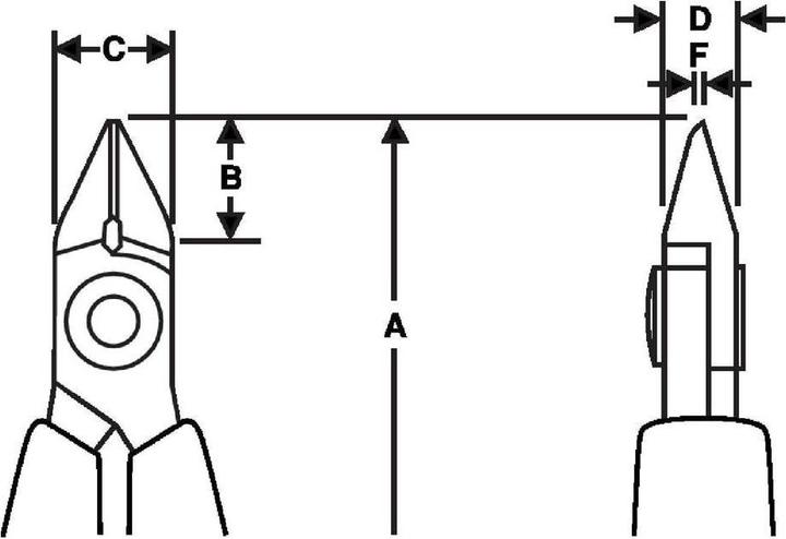 Produktbild Bahco Seitenschneider mit spitzem Kopf und Ultra-Klemmfeder 0.2 mm-1.25 mm (113 mm)