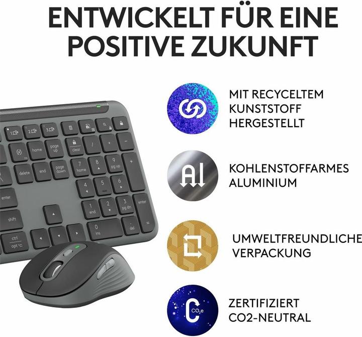 Immagine prodotto Logitech MK950 Signature Slim Combo (Germania, Senza fili)