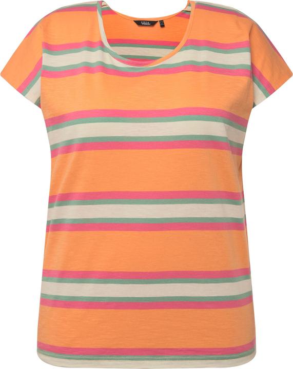 Immagine prodotto Ulla Popken T-shirt dal taglio smanicato e oversize con righe e scollo a girocollo (50, 52)