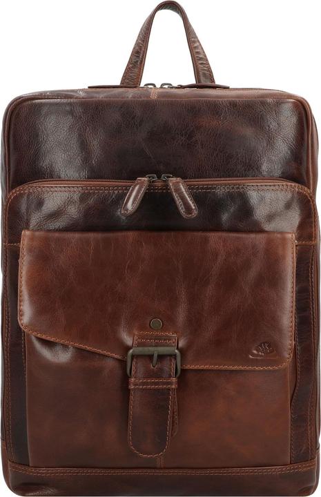 Image du produit Greenburry Sac à dos en cuir Rugged 39 cm pour ordinateur portable (17 l)