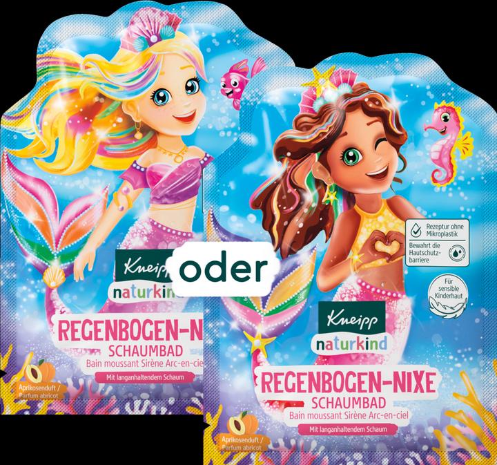 Actual product image Kneipp Naturkind Schaumbad Regenbogen-Nixe (40 ml, Bubble bath)