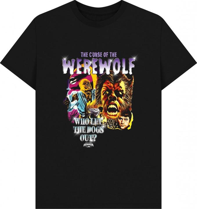 Actual product image Horror Line Unisex Adult Who Let The Dogs Out T-Shirt (XXL)