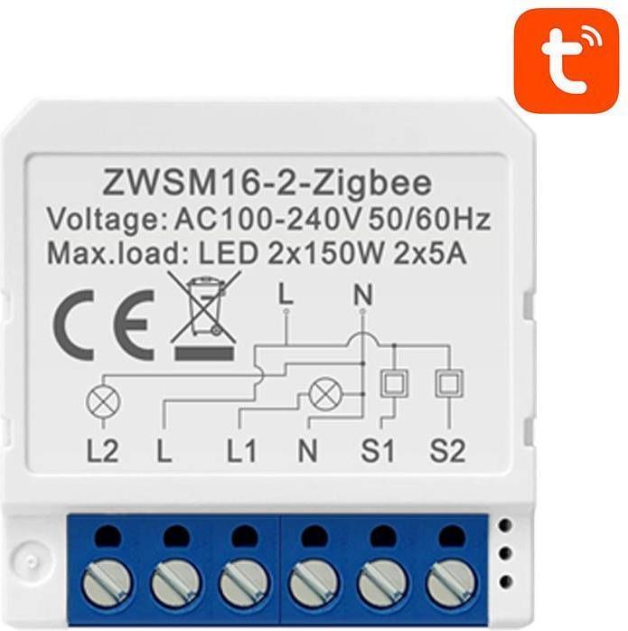 Immagine prodotto Avatto Modulo interruttore intelligente ZigBee ZWSM16-W2 TUYA (Attuatore dell'interruttore)