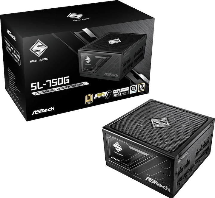 AsRock Alimentation Steel Legend 750W 80+ Gold (750 W)