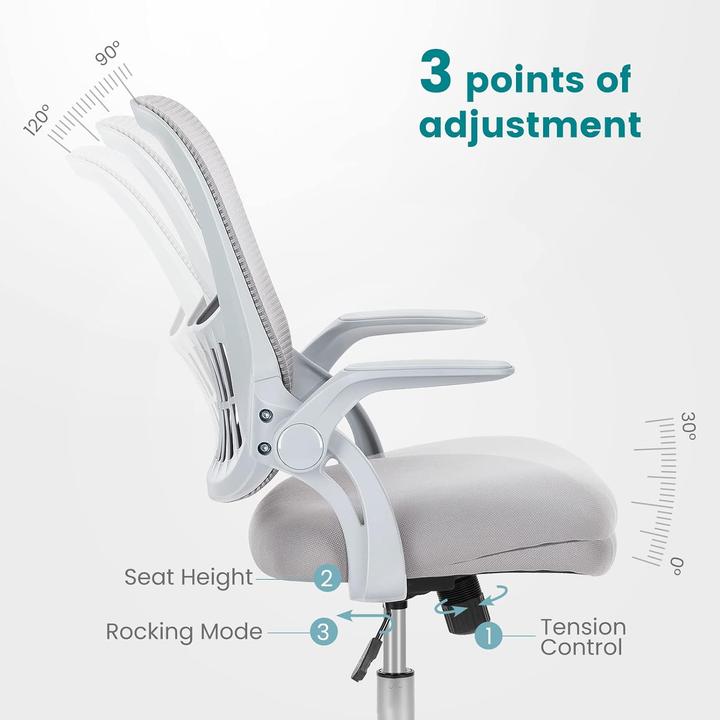 Produktbild Dumos Ergonomischer Bürostuhl mit Lendenwirbelstütze, höhenverstellbar