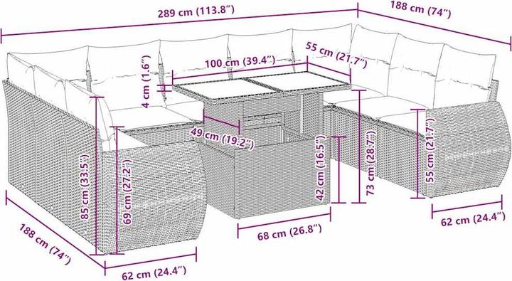 Actual product image vidaXL Paityn
