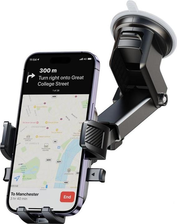 Actual product image Joyroom JR-OK6 car phone holder on the dashboard - black