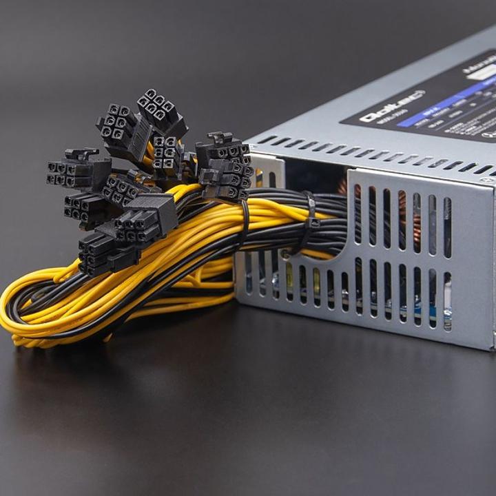 Produktbild Qoltec 50349 PCI-E 1800W power supply 80 Plus Platinum Game miner (1800 W)