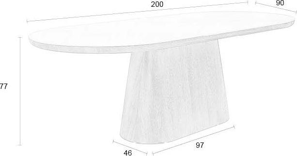 Image du produit White Label Living Almira (90 x 200 x 77 cm)