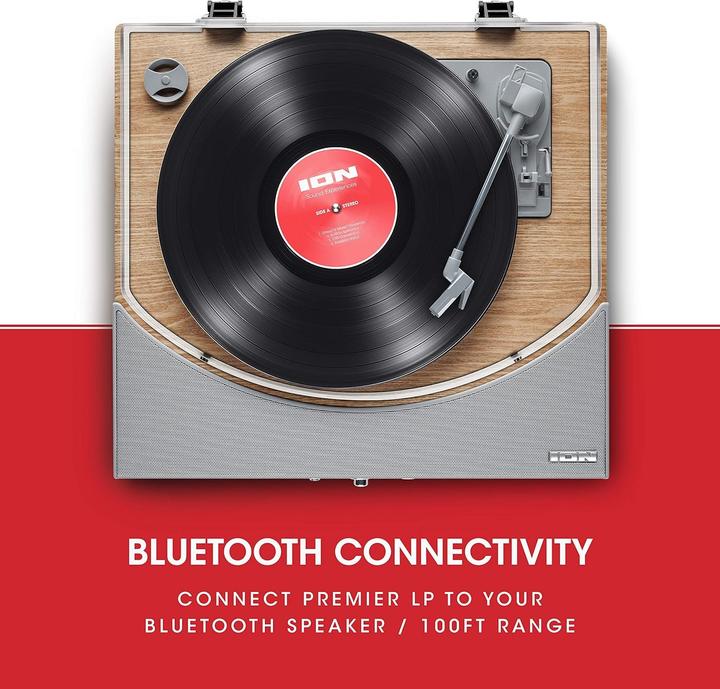 Produktbild ION Audio Premier LP Kabelloser Plattenspieler integrierter StereoSoundbar (Manuell)