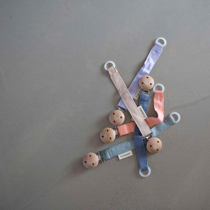 Actual product image Filibabba Pacifier holder Doeskin