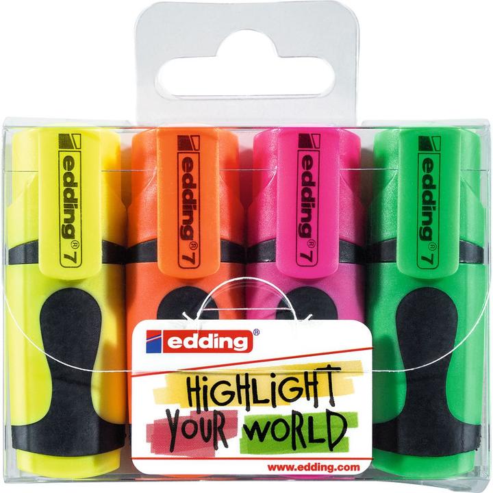 Immagine prodotto Edding Evidenziatore 7 Mini set da 4 (4x)
