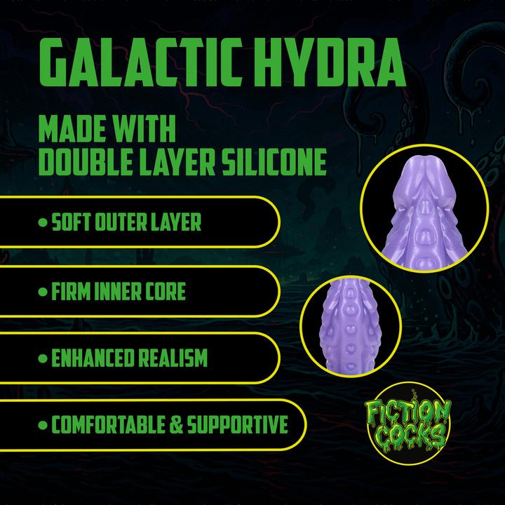 Produktbild Ouch! Galactic Hydra - Silicone Dildo - Purple/Blue