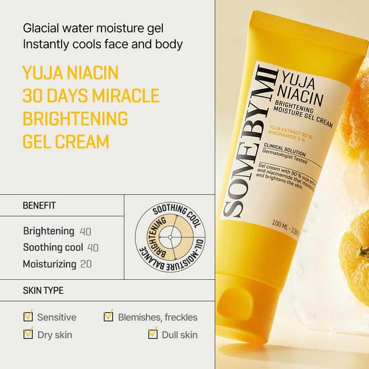 Produktbild Some By Mi Yuja Niacin Brightening Moisture Gel Cream (100 ml, Gesichtsgel)