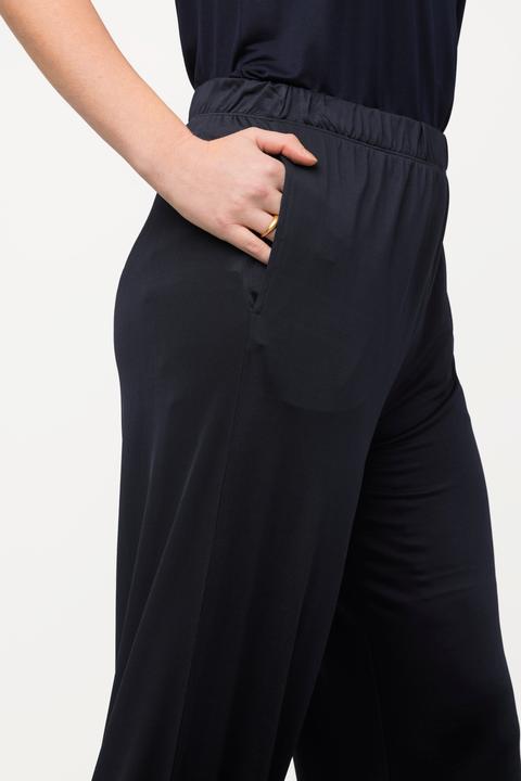 Produktbild Ulla Popken Slinky-Culotte, wadenlang, weites Bein, Elastikbund (42, 44)