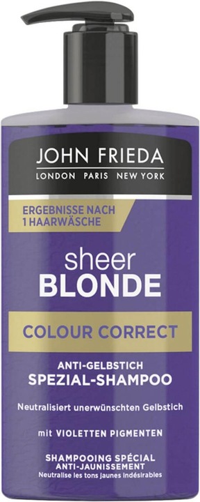 Produktbild John Frieda Sheer Blonde - Colour Correct Anti-Gelbstich Spezial-Shampoo (200 ml, Flüssiges Shampoo)