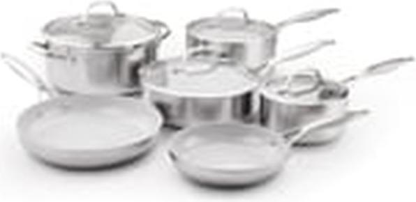 Produktbild Greenpan Venice Pro Tri-Ply Edelstahl Topf- und Pfannen-Set 10-teilig (Pfannenset + Topfset, Edelstahl, 26 x 13.40 cm)