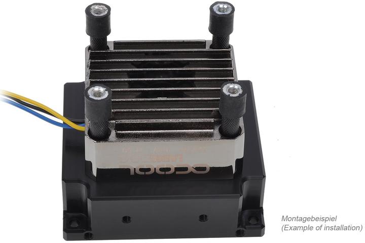 Actual product image Alphacool DDC metal bottom black nickel