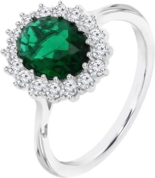 Lotus Damenring Lp3459-3/316 Grün Silberfarben 16 (16)