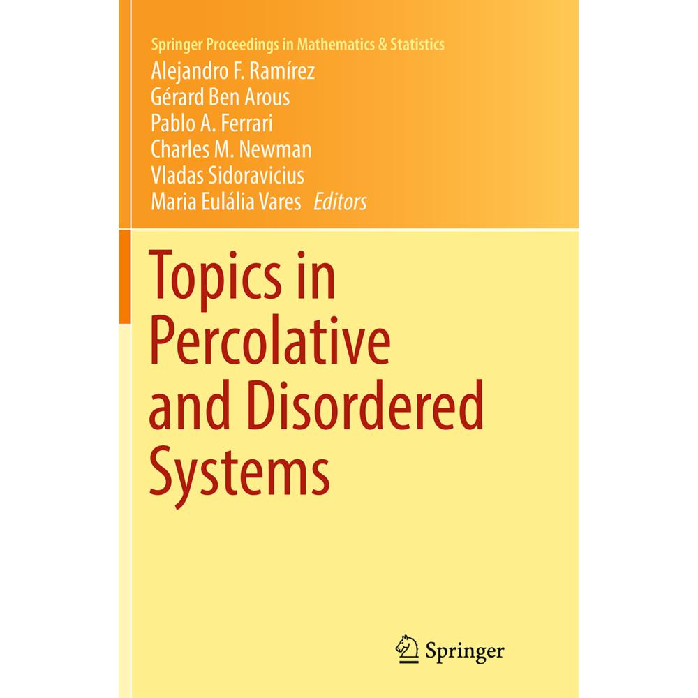 Topics in Percolative and Disordered Systems, Fachbücher von Vladas Sidoravicius, Charles M. Newman, Maria Eulália Vares...