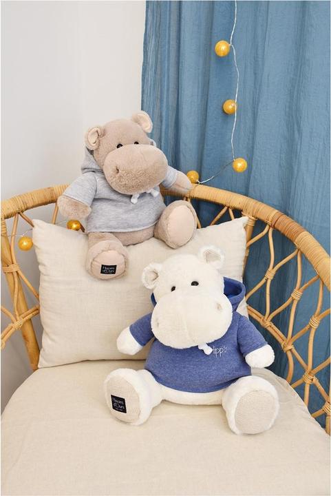 Productafbeelding Doudou et Compagnie Nijlpaard, wit met sweatshirt 45cm (45 cm)